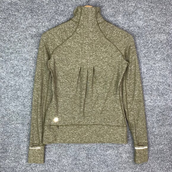 Lululemon Sz 4 Rush Hour Half Zip Athleisure Long Sleeve Stretch Athletic Shirt - Picture 4 of 11
